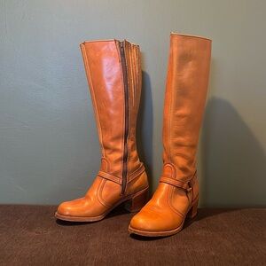 Vintage Leather Boots, Sz 8m